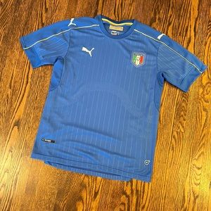 Puma Italy Blue National Team Jersey with White Logos